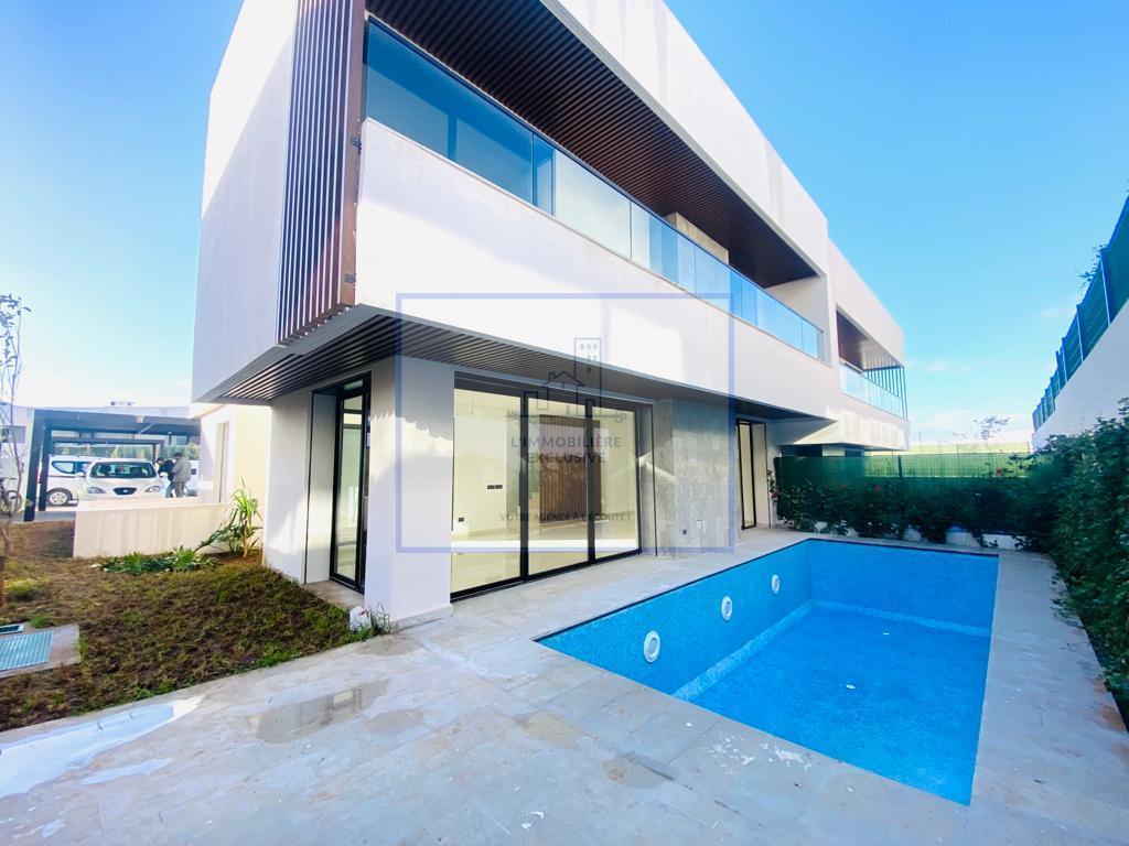 Bouskoura location villa piscine jardin terrasse