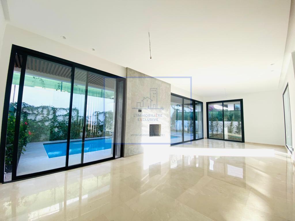 Bouskoura location villa piscine jardin terrasse — 5