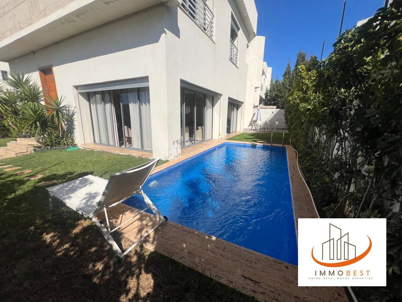 Dar Bouazza  Villa Angle à Vendre, moderne 4 CH