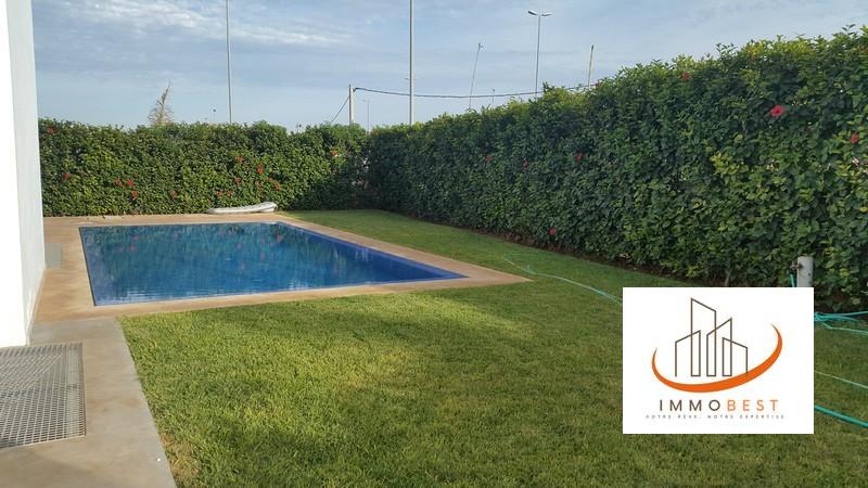 Dar bouazza, Belle villa ensoleillée en vente dans résidence sécurisée 4 CH — 6