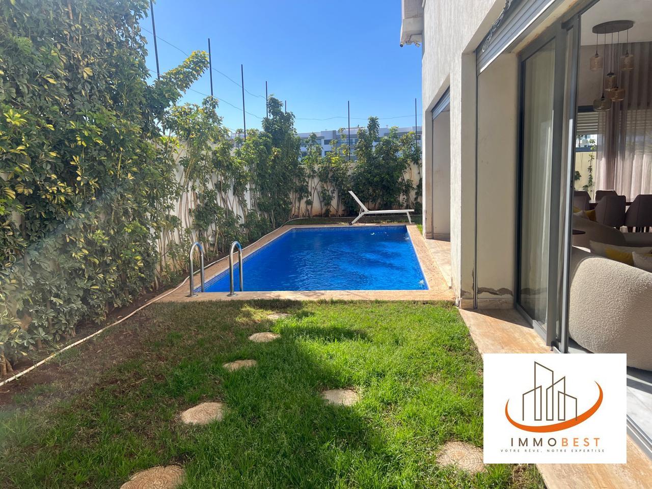 Dar Bouazza  Villa Angle à Vendre, moderne 4 CH — 2