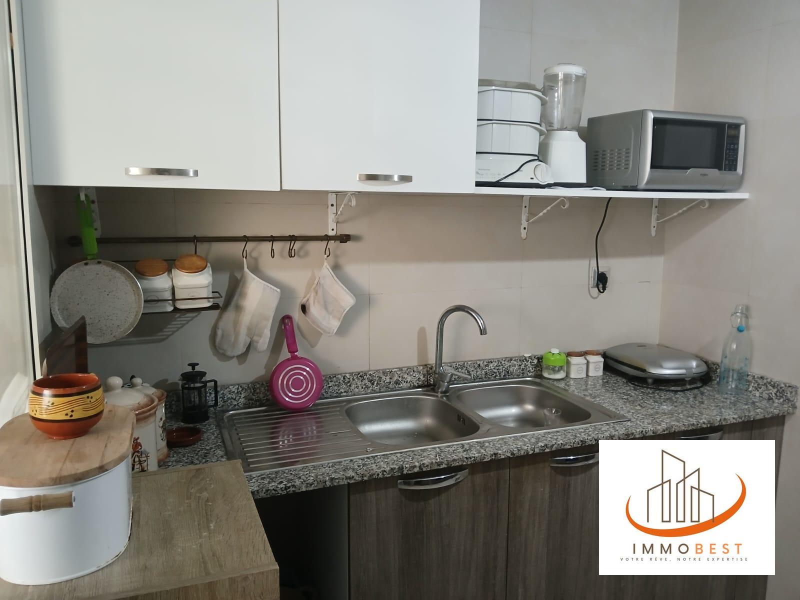 Bouskoura, location appartement rez de jardin à Prestigia, MEUBLE 2 CH — 4