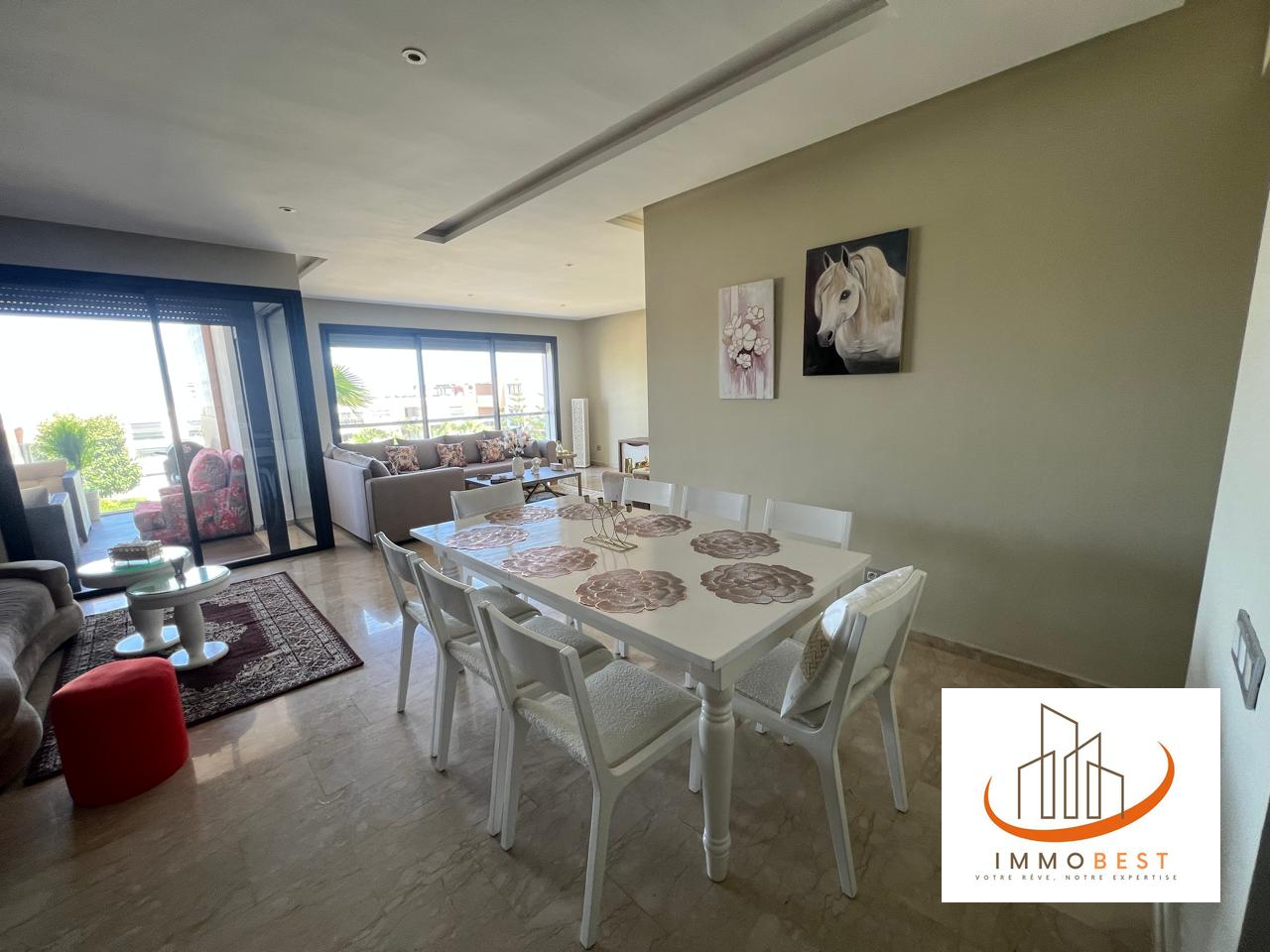 Dar Bouazza,  Location d’un appartement meublé 3CH — 6