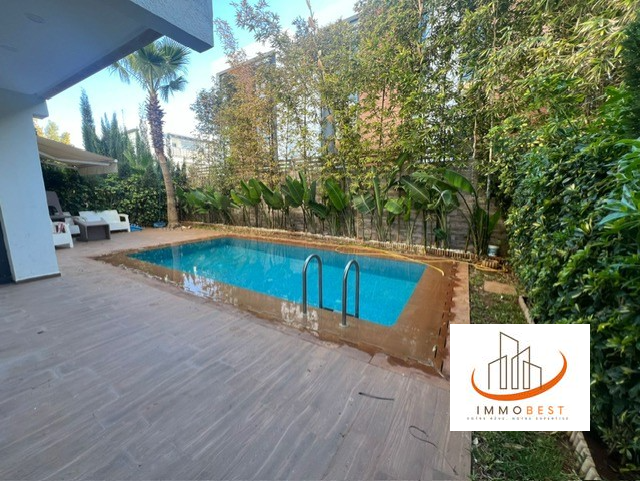 Dar bouazza, appartement meublé en location avec piscine privative 2 CH