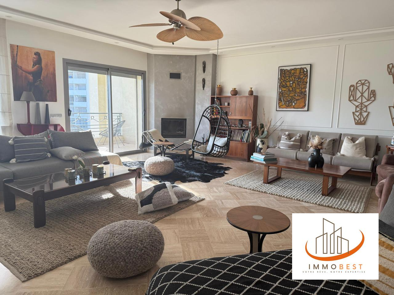 Très bel appartement en location VIDE ou MEUBLE sur Bir Anzarane 3 CH