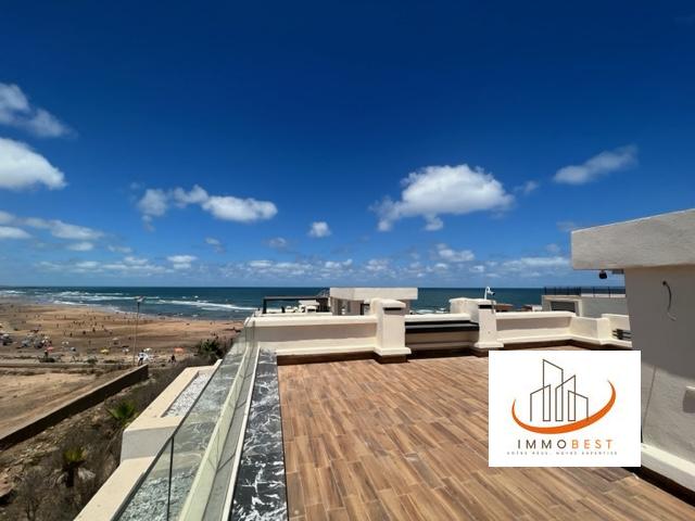 À Louer – Superbe Villa Meublée Front Mer à Jacques Beach, Dar Bouazza 3 CH