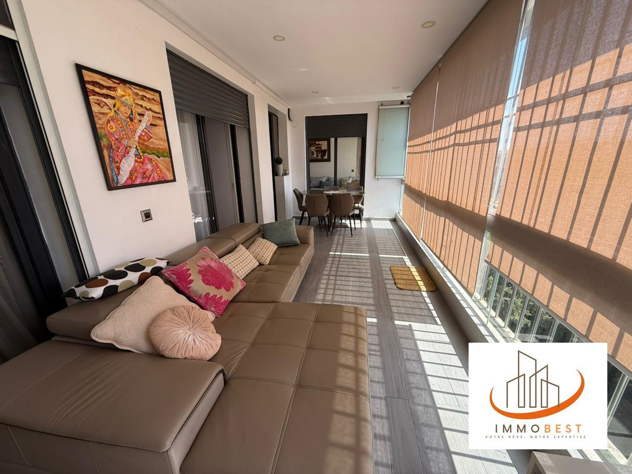 Dar Bouazza, location d'un bel appartement, meublé 2 CH