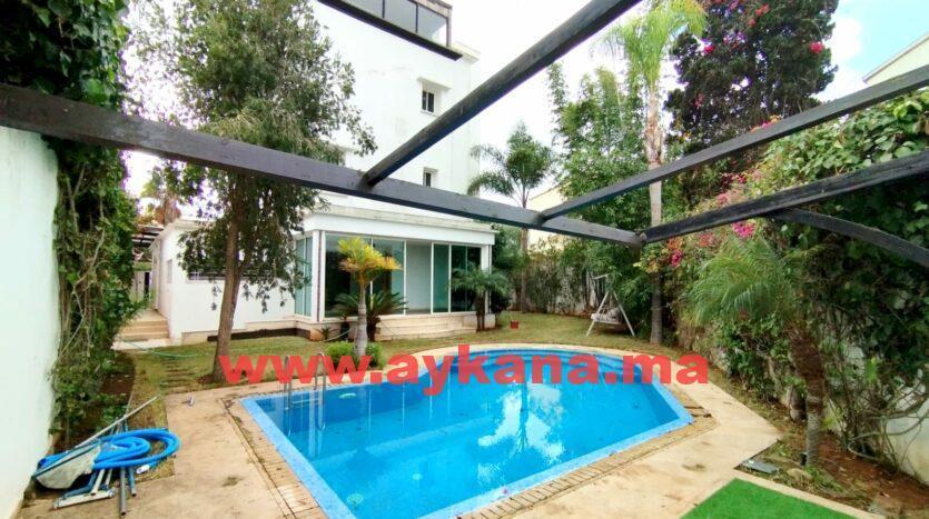 Location Villa Rabat Hassan REF 3630