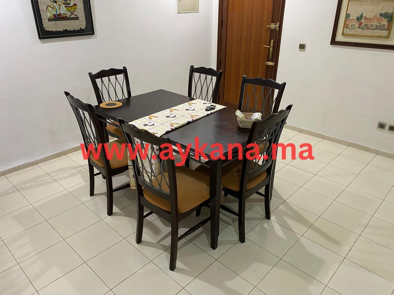 Location Appartement Meublé 111 m² au Haut Agdal Rabat – 1ᵉʳ Étage avec Ascenseur, Garage & Balcons — 4