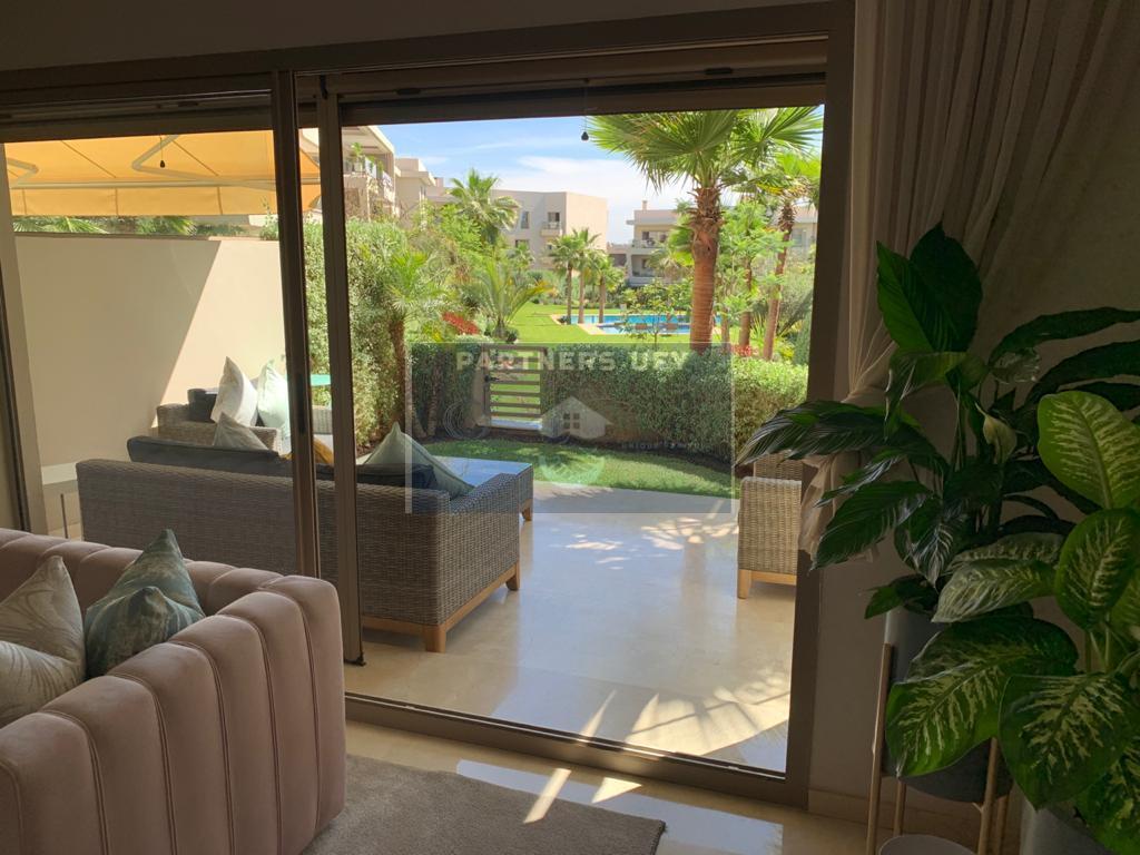 Appartement en rez de jardin à vendre - BOUSKOURA.