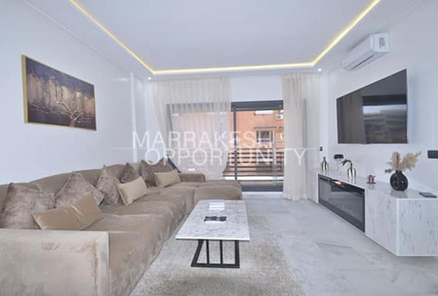 Luxueux Appartement Meublé Moderne à Guéliz en location longue durée — 2