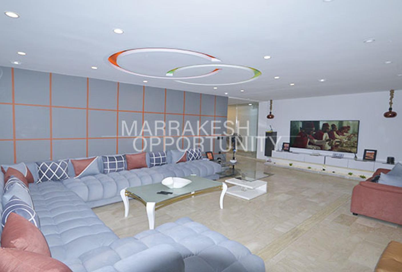 Splendide appartement meublé moderne à Guéliz en location