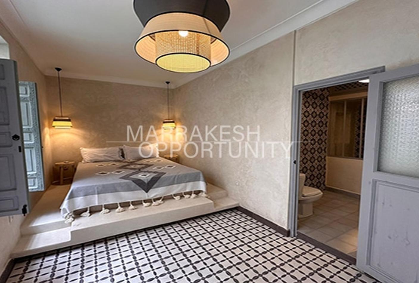 Un Riad authentique très original niché en plein médina proposé pour la vente