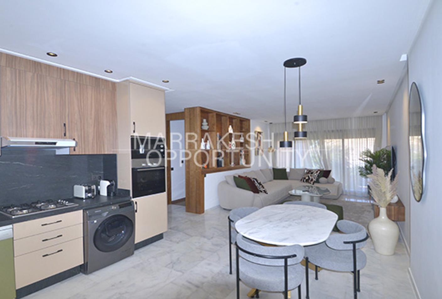Sublime Appartement meublé moderne en location à Guéliz