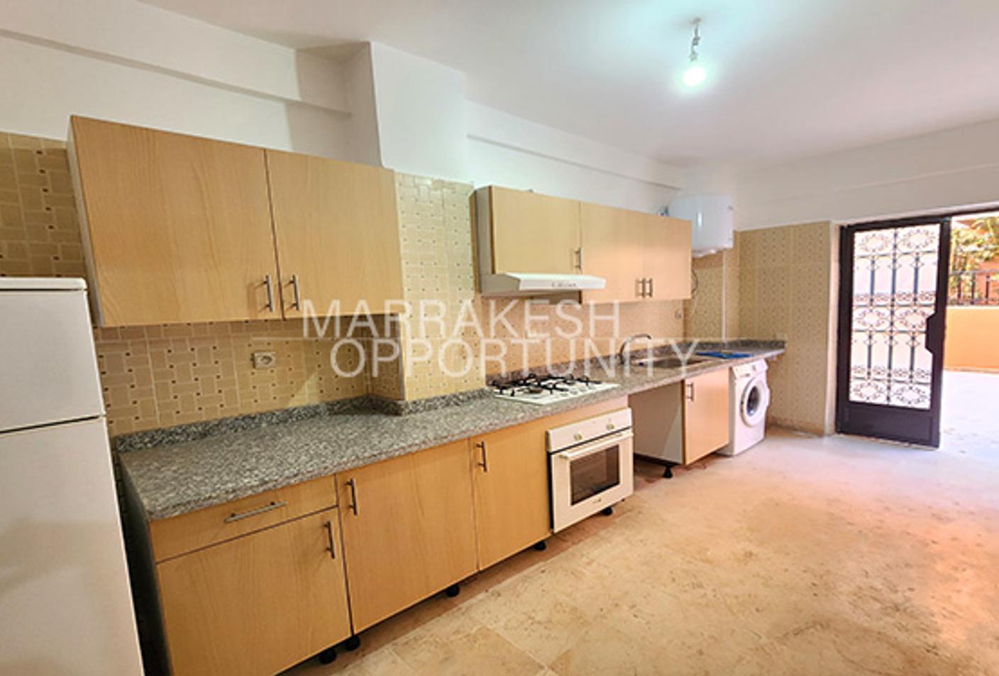Appartement vide en location annuelle à Guéliz