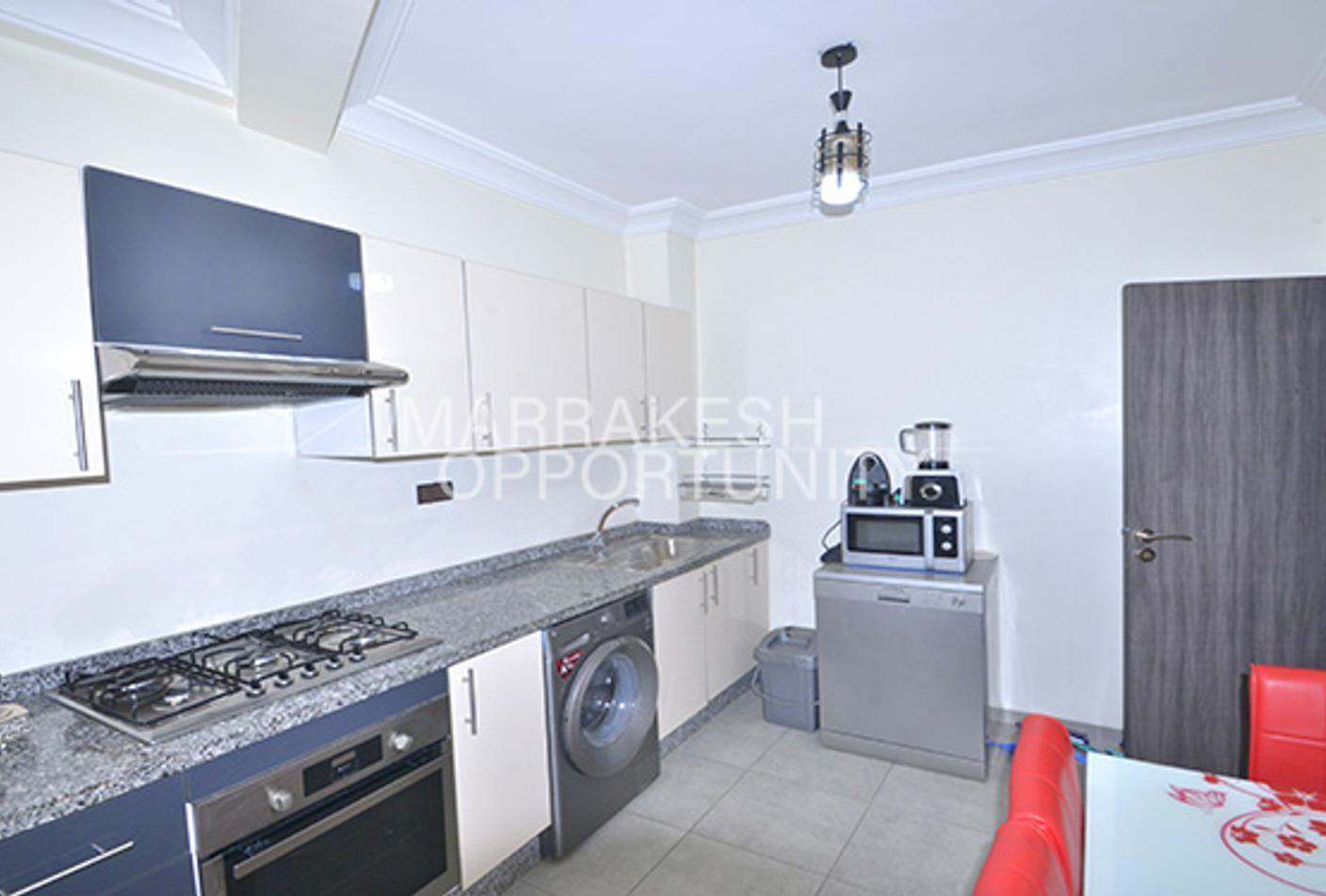 Spacieux appartement meublé 3 chambres en location annuelle à Guéliz — 5