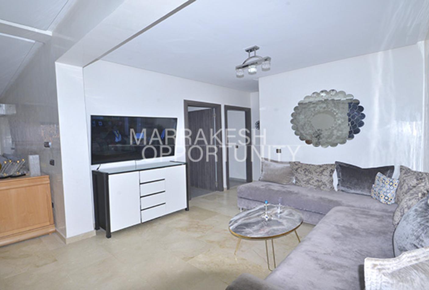 Spacieux appartement meublé 3 chambres en location annuelle à Guéliz — 6