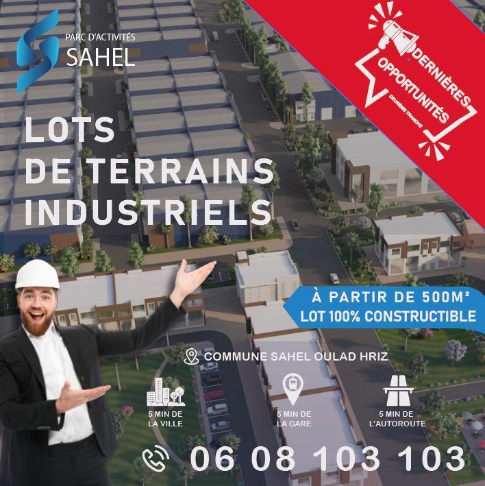 DES LOTS DE TERRAINS INDUSTRIELS A VENDRE