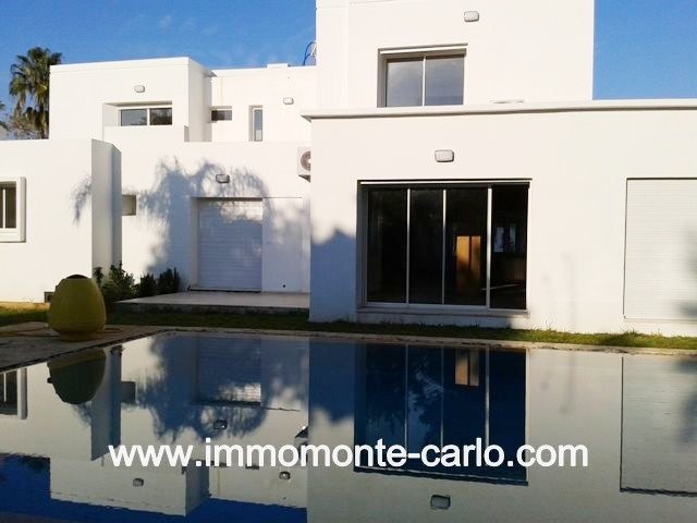 villa vide d’architecture moderne neuve avec piscine à souissi — 2