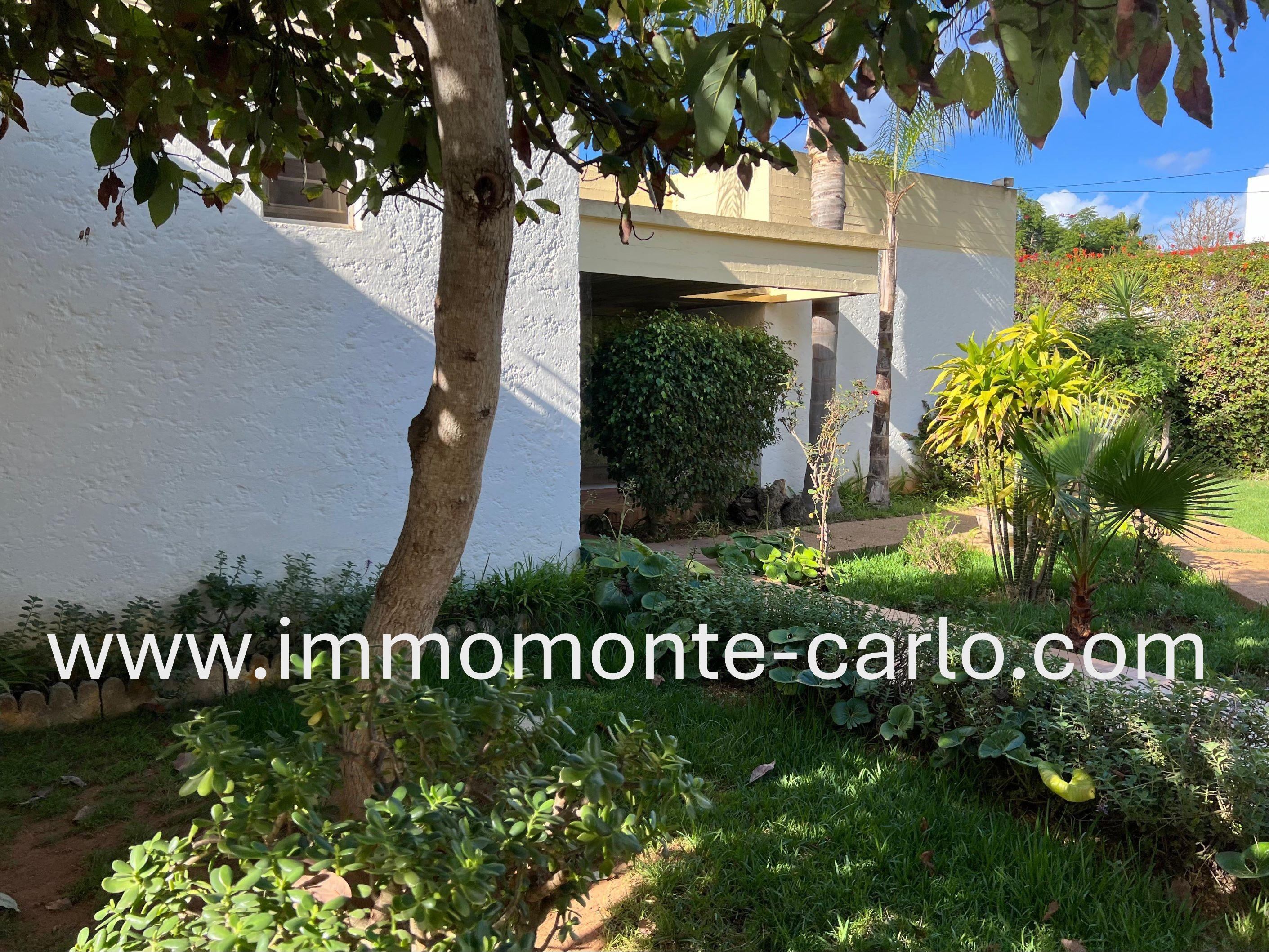 Villa à louer Rabat quartier Souissi,