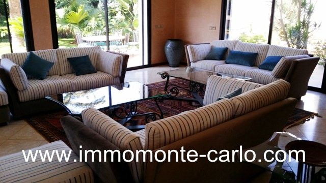 Location villa meublée avec piscine Hay Riad Rabat. — 3
