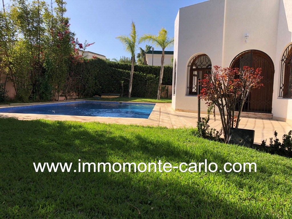 Très belle villa avec piscine à  louer à Souissi — 4