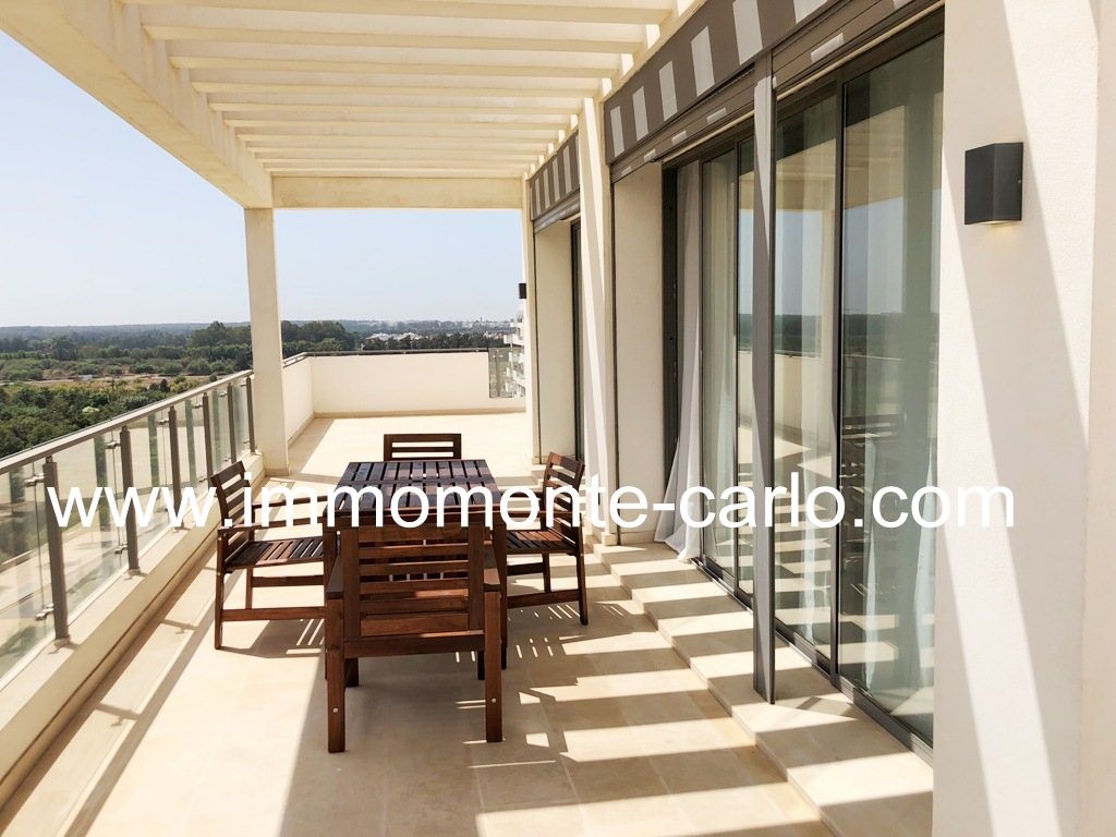 Appartement meublé ou vide avec grande terrasse à souissi