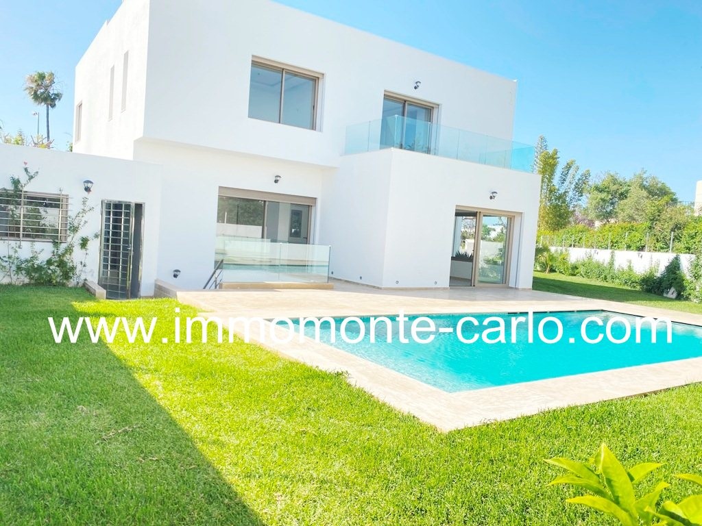 Villa d’architecte neuve avec piscine Rabat
