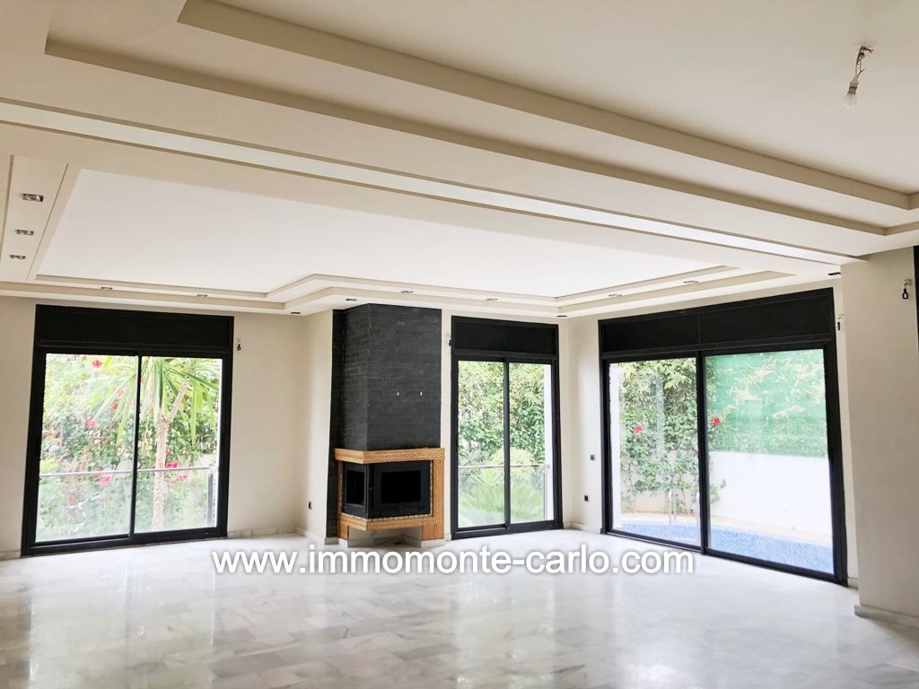 Villa neuve moderne avec piscine à louer à Hay Riad Rabat — 6