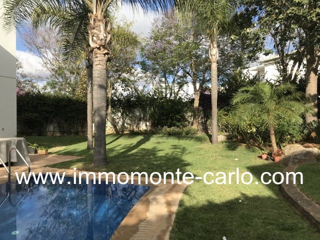 Superbe villa moderne avec piscine à louer à Souissi Rabat — 3