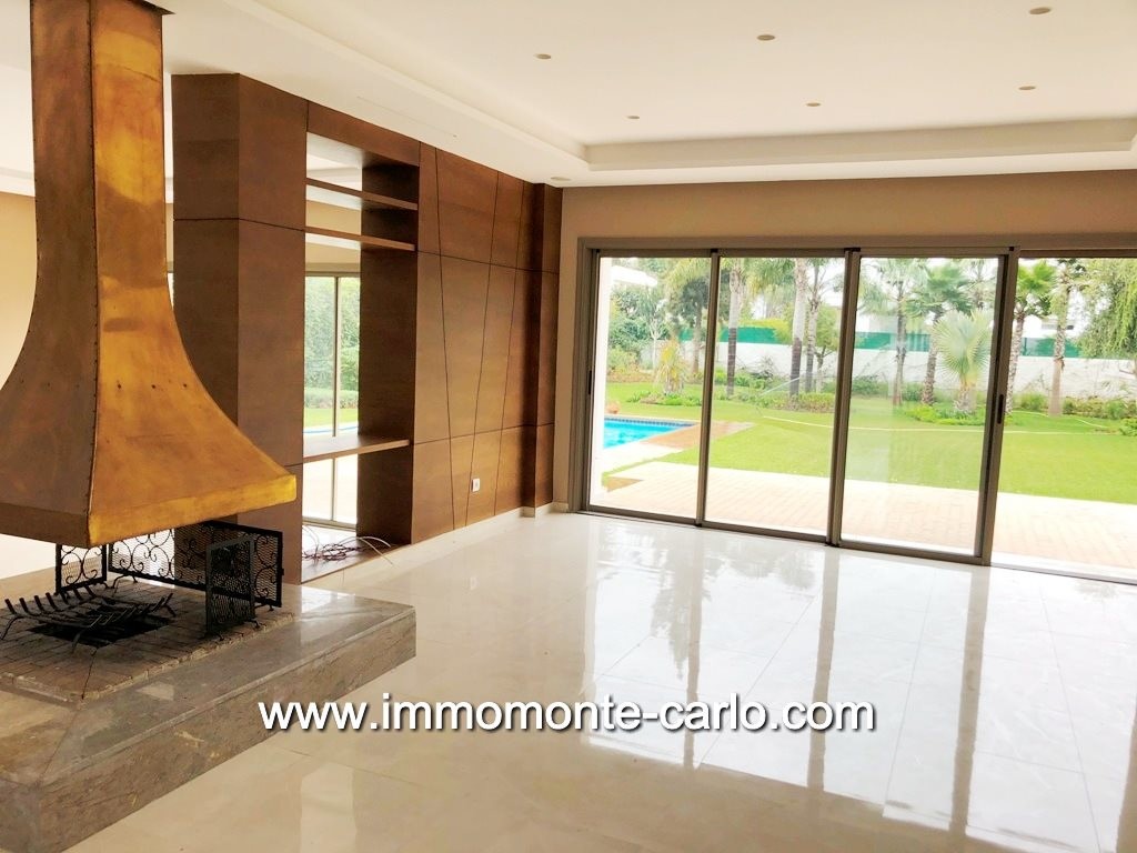 Villa neuve avec piscine à louer à Souissi RABAT — 5