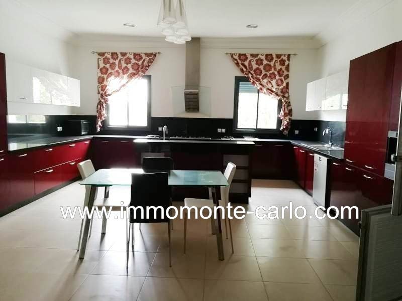 Location une villa meublée avec piscine à Rabat à Souissi — 5