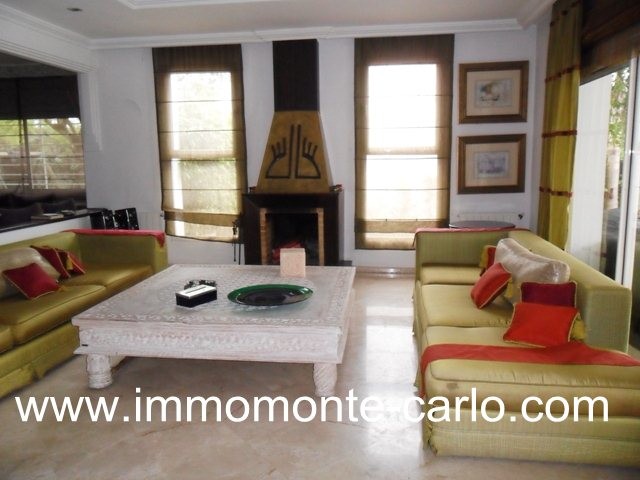 Location une villa meublée avec piscine à Hay Riad Rabat — 2