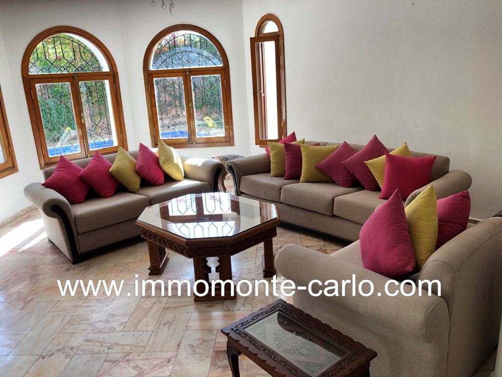 Très belle villa avec piscine à  louer à Souissi — 4