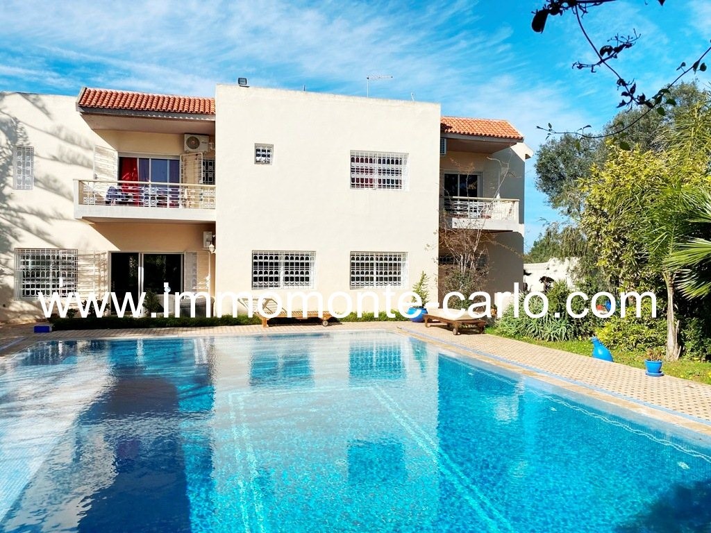 Location villa avec piscine à la plage de skhirat