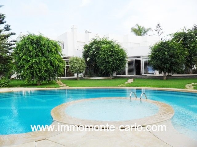 Villa neuve haut standing à louer au quartier  Souissi RABAT