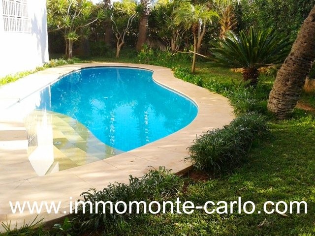 Location villa meublée avec piscine Hay Riad Rabat.