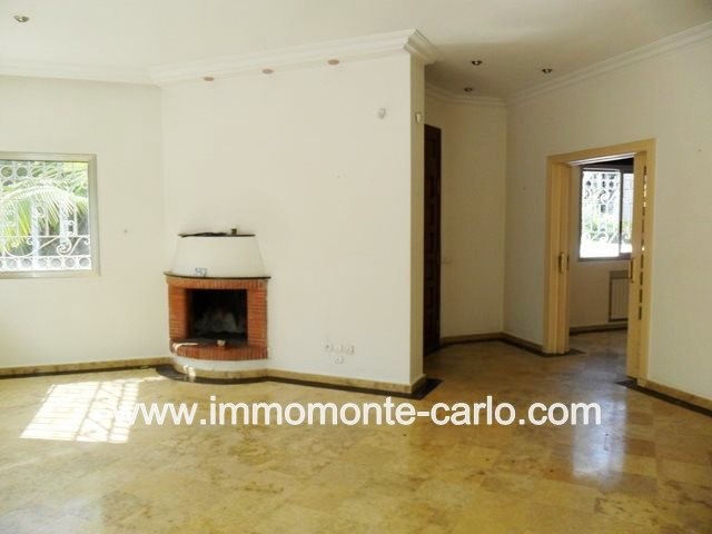 Location villa avec  chauffage central à Hay Riad à Rabat