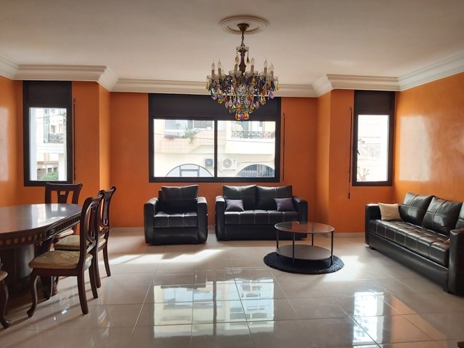 Appartement en location meublé avec terrasse au quartier des hôpitaux Casablanca