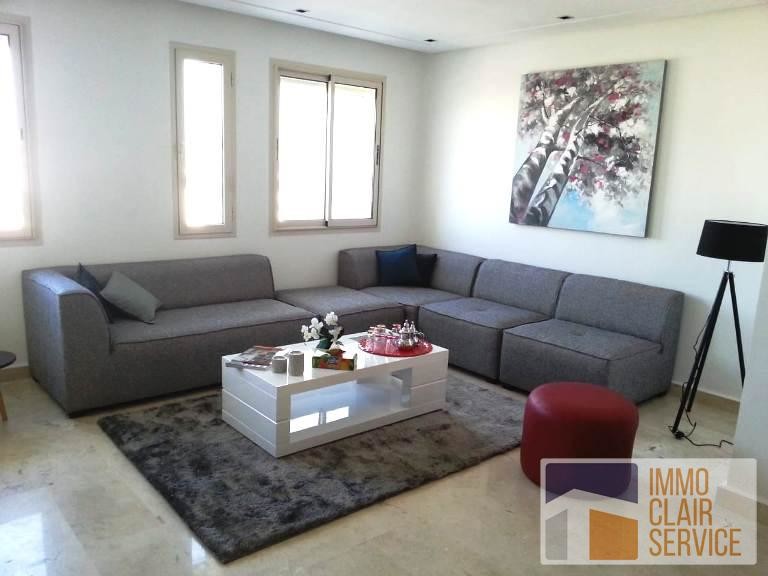 Un appartement de haut standing en location meublé sur Bouskoura