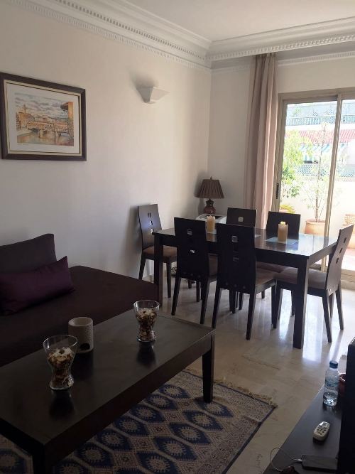 Studio en location meublé avec terrasse et une véranda au quartier Gauthier Casablanca. — 2