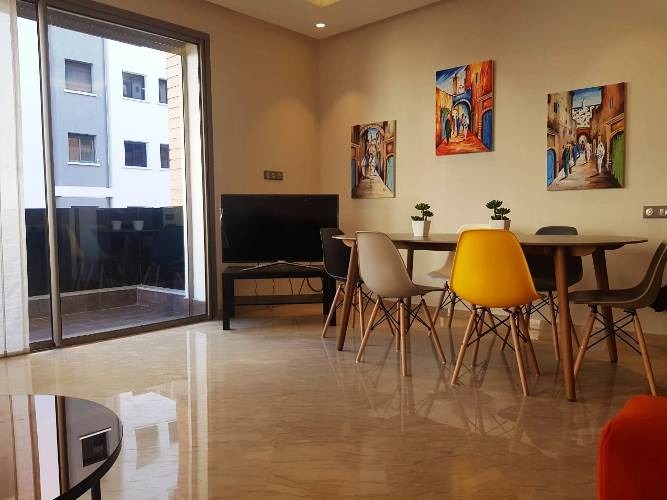 Appartement en location meublé de haut standing au quartier Racine, Casablanca. — 3