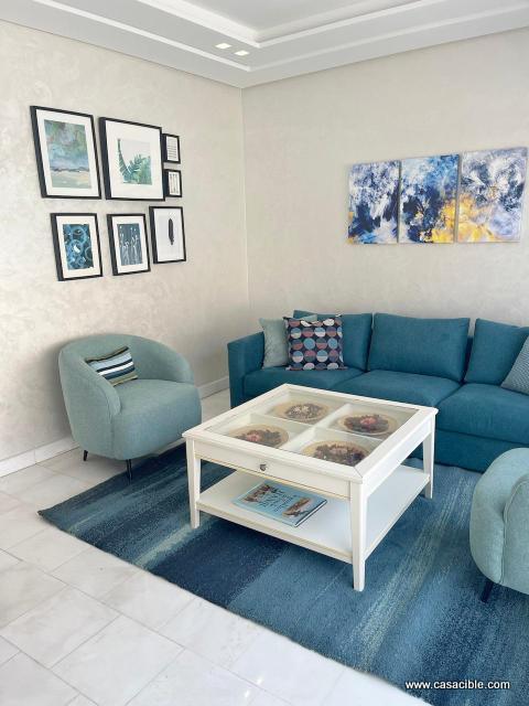 Maarif:  studio meublé 66 m² avec une terrasse. — 3
