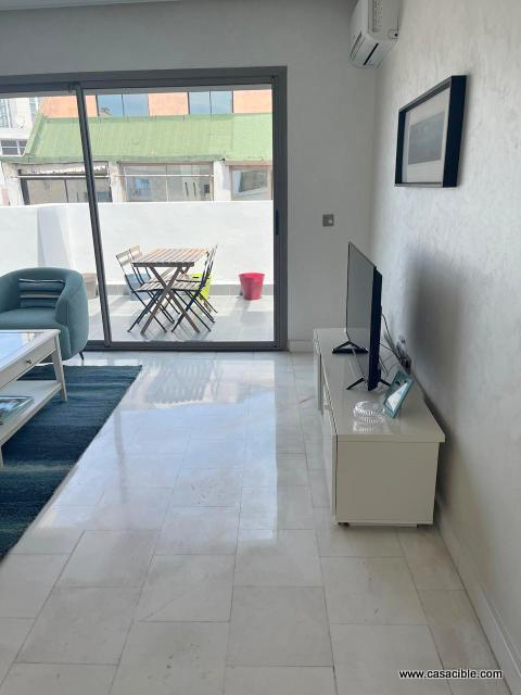 Maarif:  studio meublé 66 m² avec une terrasse. — 4