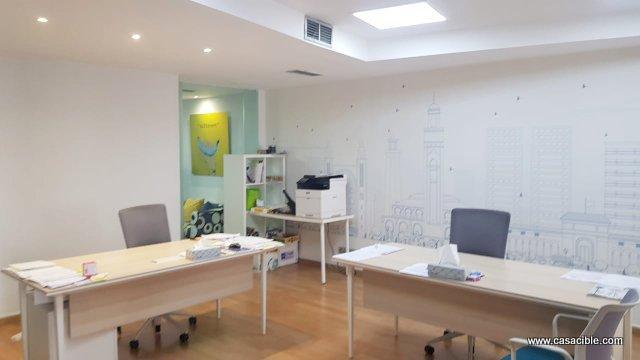 Racine: Plateau bureau professionnel cloisonné climatisé.
