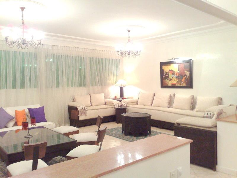 Maarif: appartement meublé 3 chambres.