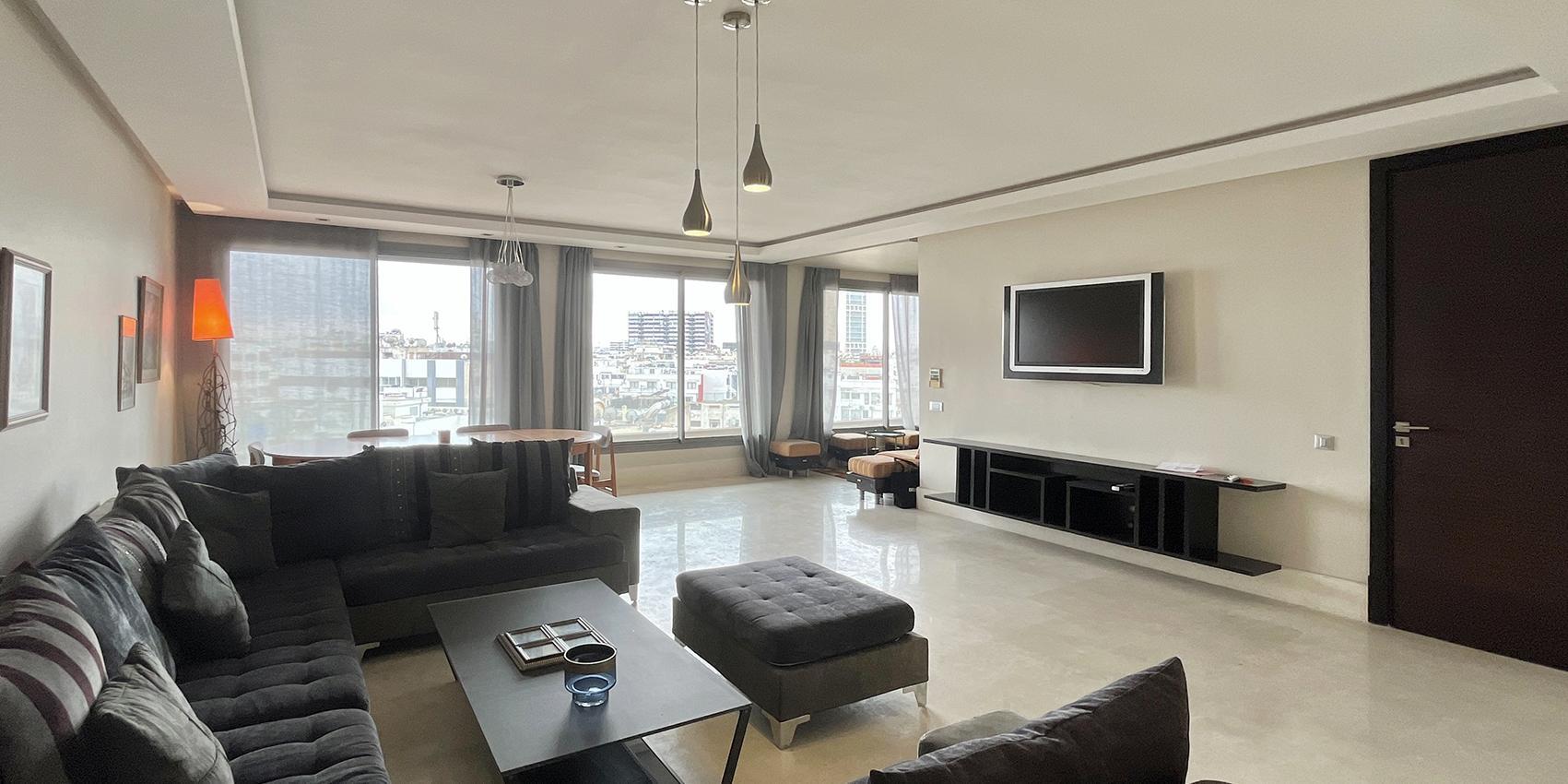 Location d'exception à Casablanca – Appartement haut de gamme offrant une intimité inégalée.
