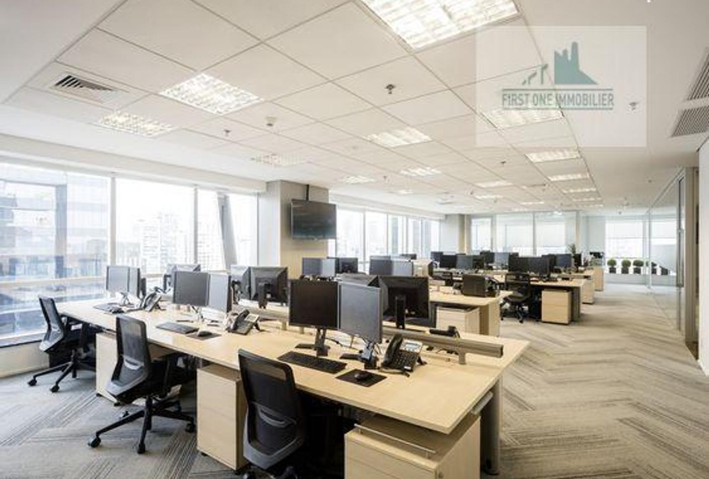Plateau bureau 450 m² aménagé, Maarif extension