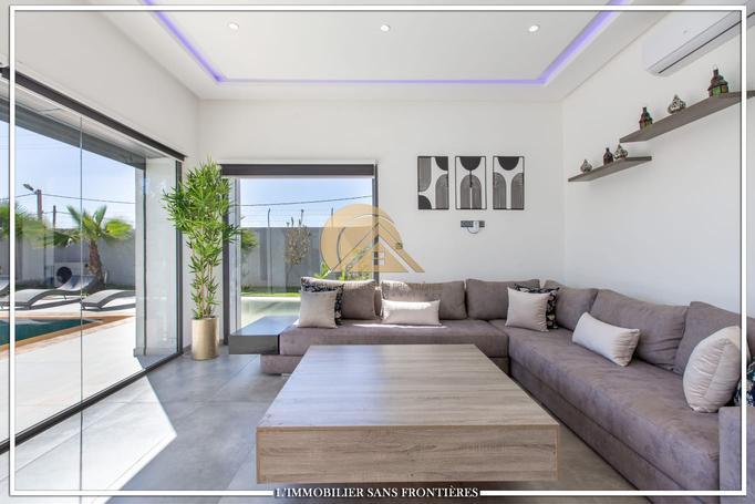 Villa meublée à louer plain pied, piscine privée, Route de Ouarzazate — 5