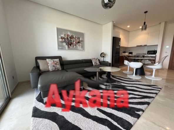 Location Appartement Meublé Souissi Orangeraie Rabat : 63m² — 2